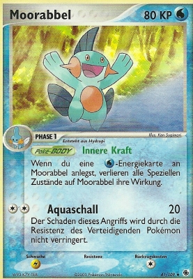 Moorabbel 41 — EX Rubin & Saphir (German Pokémon TCG card)