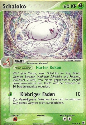 Schaloko 43 — EX Rubin & Saphir (German Pokémon TCG card)