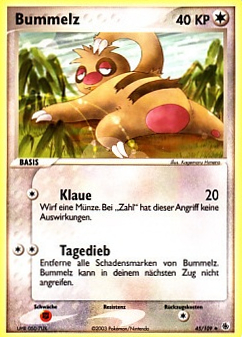 Bummelz 45 — EX Rubin & Saphir (German Pokémon TCG card)