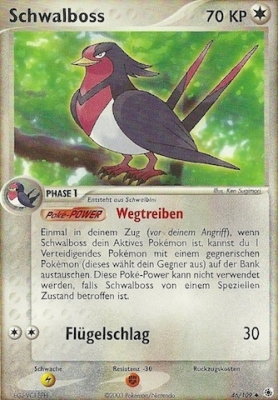 Schwalboss 46 — EX Rubin & Saphir (German Pokémon TCG card)