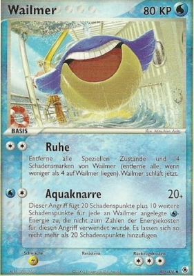 Wailmer 48 — EX Rubin & Saphir (German Pokémon TCG card)