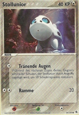 Stollunior 49 — EX Rubin & Saphir (German Pokémon TCG card)