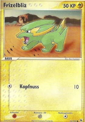 Frizelbliz 52 — EX Rubin & Saphir (German Pokémon TCG card)