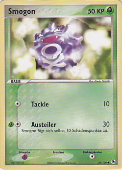 Smogon 54 — EX Rubin & Saphir (German Pokémon TCG card)