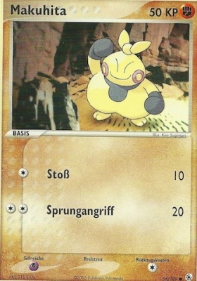 Makuhita 56 — EX Rubin & Saphir (German Pokémon TCG card)