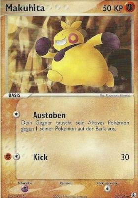 Makuhita 57 — EX Rubin & Saphir (German Pokémon TCG card)