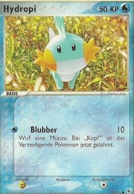 Hydropi 59 — EX Rubin & Saphir (German Pokémon TCG card)