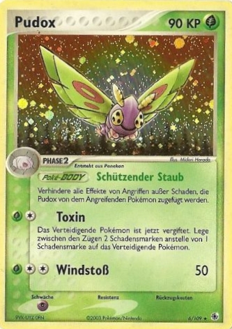 Pudox 6 — EX Rubin & Saphir (German Pokémon TCG card)