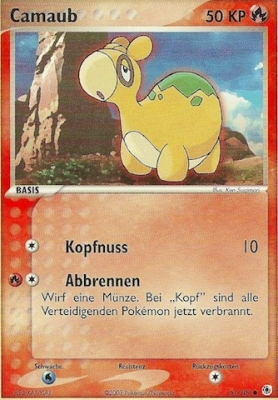 Camaub 61 — EX Rubin & Saphir (German Pokémon TCG card)