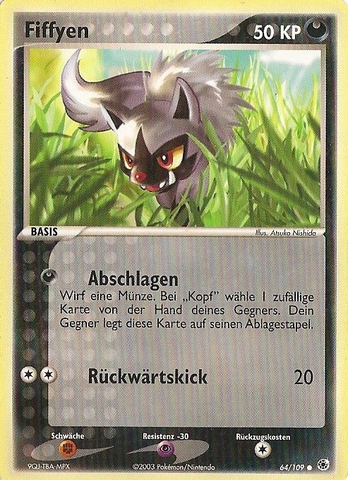 Fiffyen 64 — EX Rubin & Saphir (German Pokémon TCG card)