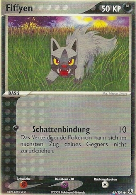 Fiffyen 65 — EX Rubin & Saphir (German Pokémon TCG card)
