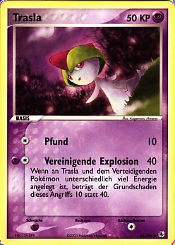 Trasla 68 — EX Rubin & Saphir (German Pokémon TCG card)