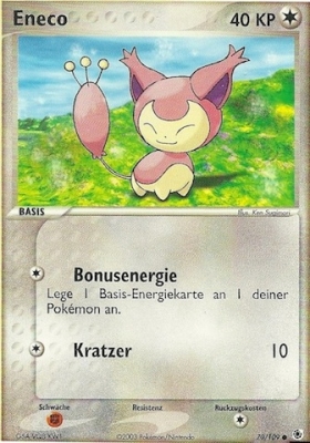 Eneco 70 — EX Rubin & Saphir (German Pokémon TCG card)