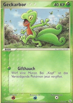 Geckarbor 75 — EX Rubin & Saphir (German Pokémon TCG card)