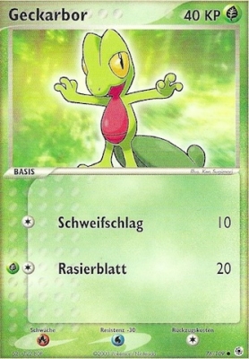 Geckarbor 76 — EX Rubin & Saphir (German Pokémon TCG card)