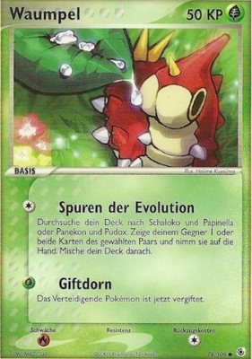 Waumpel 78 — EX Rubin & Saphir (German Pokémon TCG card)