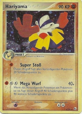 Hariyama 8 — EX Rubin & Saphir (German Pokémon TCG card)