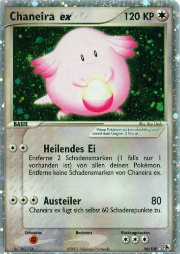Chaneira ex 96 — EX Rubin & Saphir (German Pokémon TCG card)