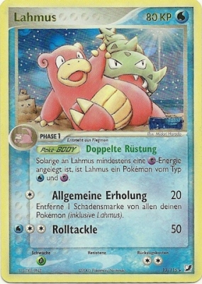 Lahmus 13 — EX Verborgene Mächte (German Pokémon TCG card)