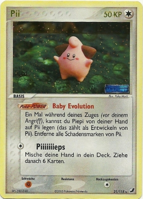 Pii 21 — EX Verborgene Mächte (German Pokémon TCG card)