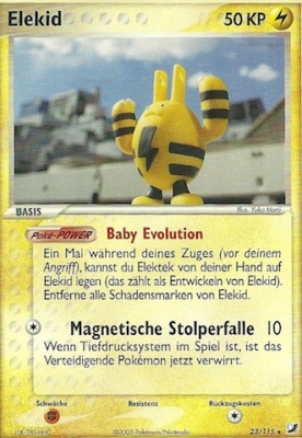 Elekid 23 — EX Verborgene Mächte (German Pokémon TCG card)
