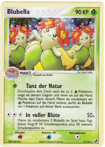Blubella 3 — EX Verborgene Mächte (German Pokémon TCG card)