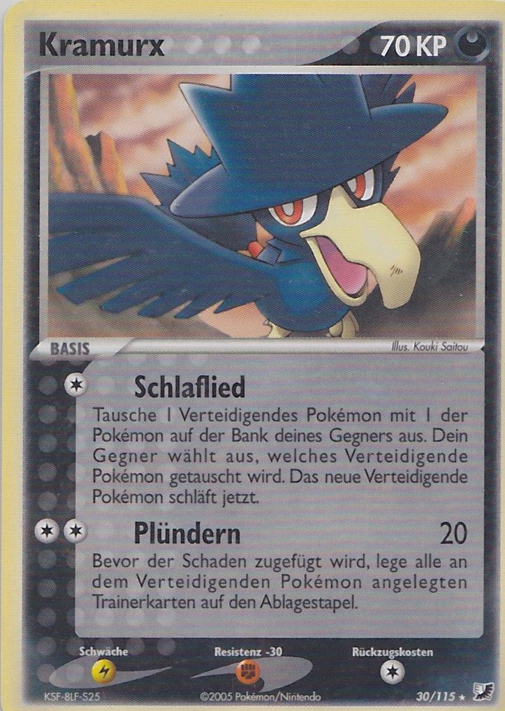 Kramurx 30 — EX Verborgene Mächte (German Pokémon TCG card)