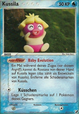 Kussilla 31 — EX Verborgene Mächte (German Pokémon TCG card)