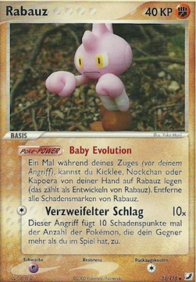 Rabauz 33 — EX Verborgene Mächte (German Pokémon TCG card)