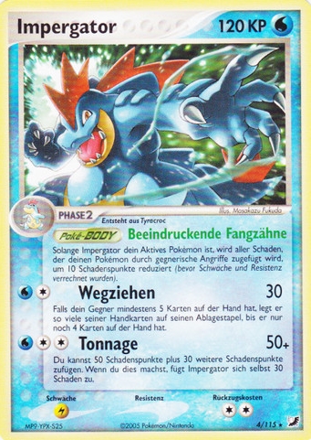 Impergator 4 — EX Verborgene Mächte (German Pokémon TCG card)
