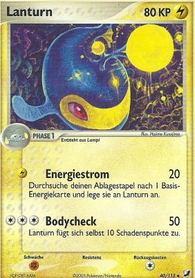 Lanturn 40 — EX Verborgene Mächte (German Pokémon TCG card)