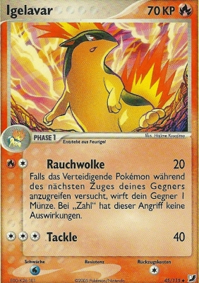 Igelavar 45 — EX Verborgene Mächte (German Pokémon TCG card)