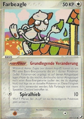 Farbeagle 48 — EX Verborgene Mächte (German Pokémon TCG card)