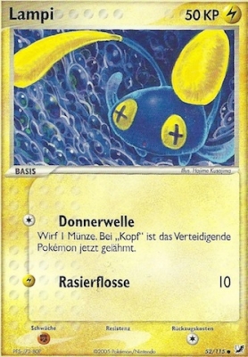 Lampi 52 — EX Verborgene Mächte (German Pokémon TCG card)
