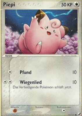 Piepi 53 — EX Verborgene Mächte (German Pokémon TCG card)