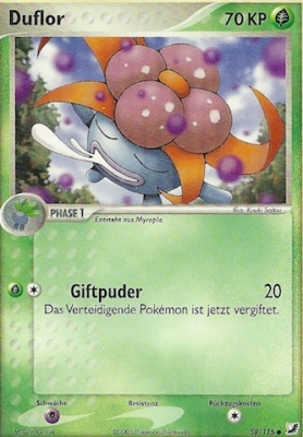 Duflor 58 — EX Verborgene Mächte (German Pokémon TCG card)