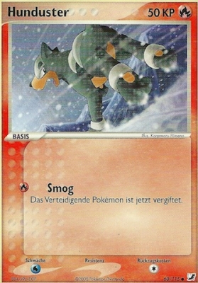 Hunduster 60 — EX Verborgene Mächte (German Pokémon TCG card)