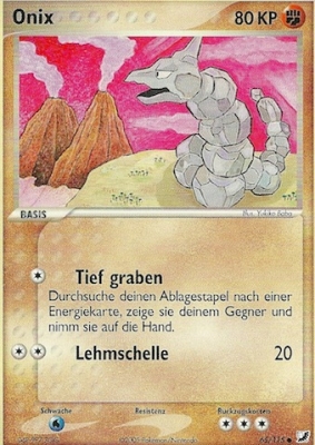 Onix 65 — EX Verborgene Mächte (German Pokémon TCG card)