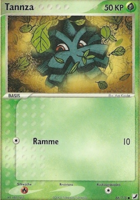 Tannza 66 — EX Verborgene Mächte (German Pokémon TCG card)