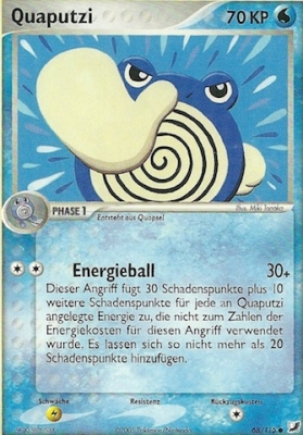 Quaputzi 68 — EX Verborgene Mächte (German Pokémon TCG card)