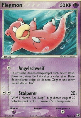 Flegmon 72 — EX Verborgene Mächte (German Pokémon TCG card)