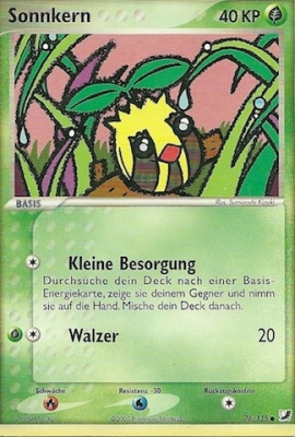 Sonnkern 76 — EX Verborgene Mächte (German Pokémon TCG card)