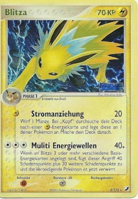 Blitza 8 — EX Verborgene Mächte (German Pokémon TCG card)