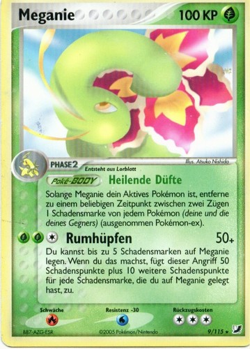 Meganie 9 — EX Verborgene Mächte (German Pokémon TCG card)