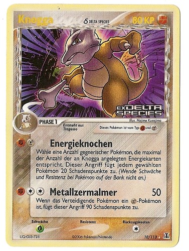 Knogga 10 — EX Delta Species (German Pokémon TCG card)