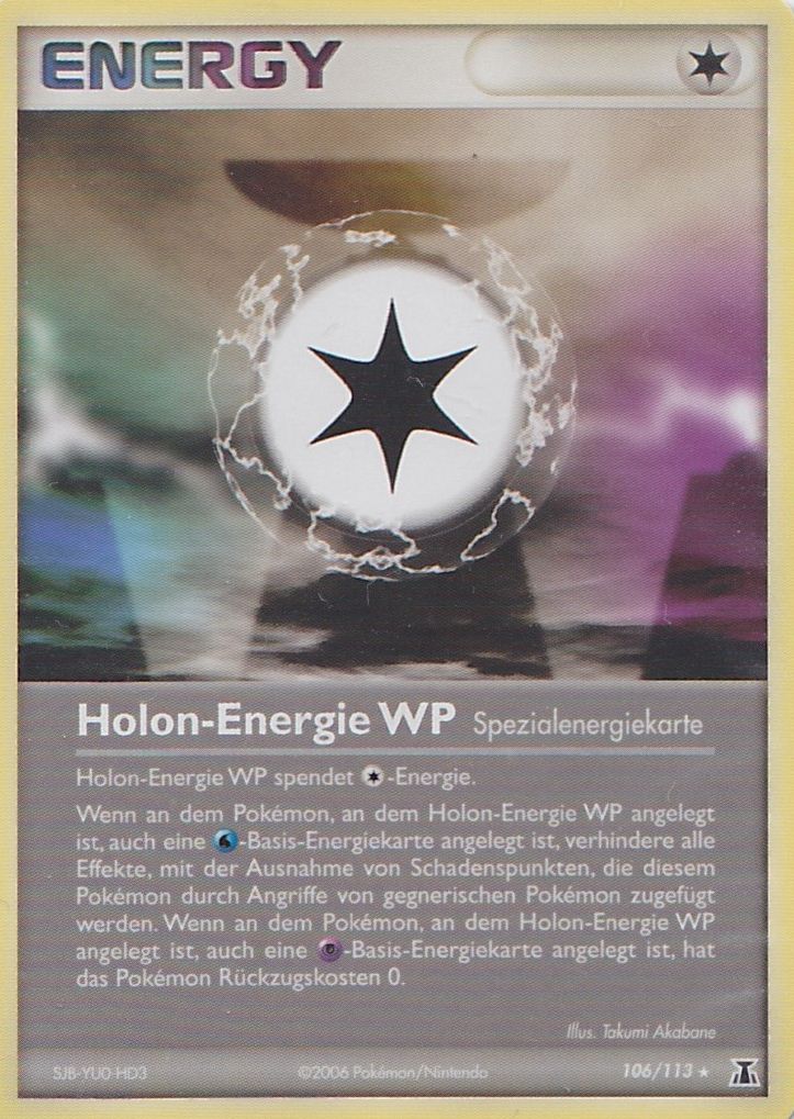 Holon-Energie WP 106 — EX Delta Species (German Pokémon TCG card)