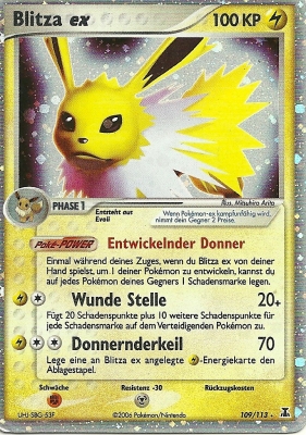 Blitza ex 109 — EX Delta Species (German Pokémon TCG card)