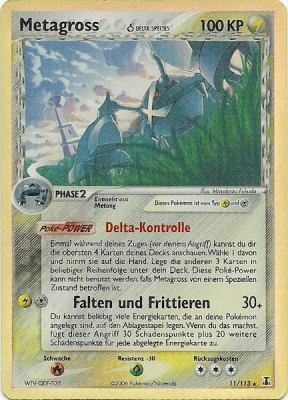 Metagross 11 — EX Delta Species (German Pokémon TCG card)