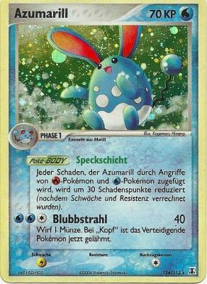 Azumarill 114 — EX Delta Species (German Pokémon TCG card)