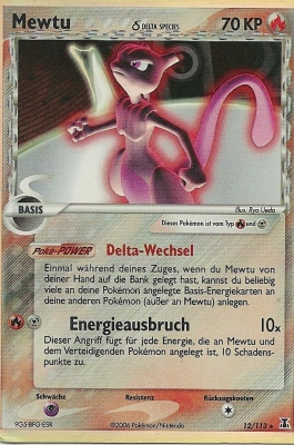 Mewtu 12 — EX Delta Species (German Pokémon TCG card)